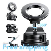 LISEN  iphone 17  Vacuum MagSafe Car Mount  Magnetic Phone Holder, 360° Adjustable for MagSafe Car Holder Foldable Suction Phone Mount for Car, for Garmin GPS/Mirror/Smooth Surface, for iPhone 17 Pro Max 16